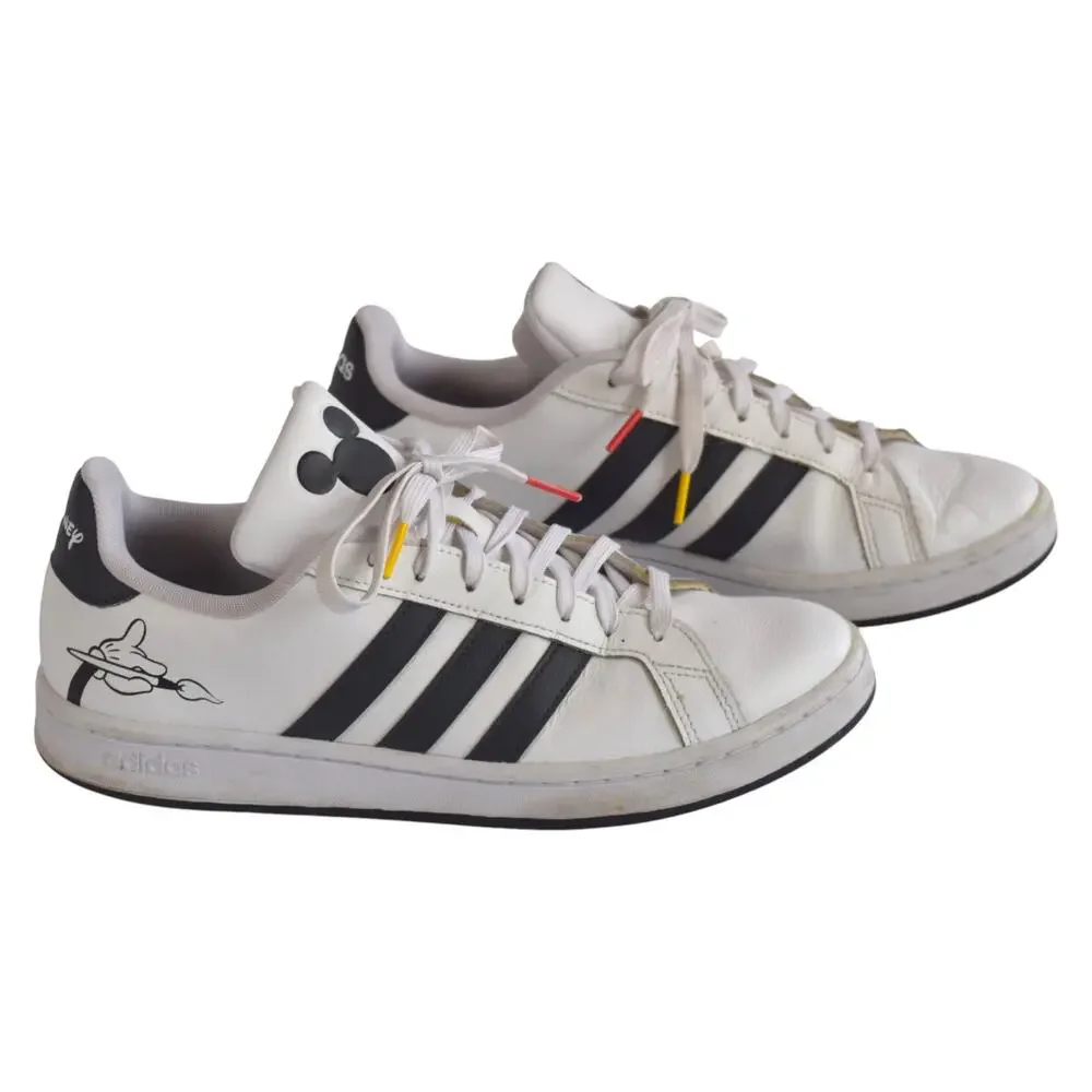 Adidas x Disney Mickey Mouse Sneakers White Black Men’s Size 9.5